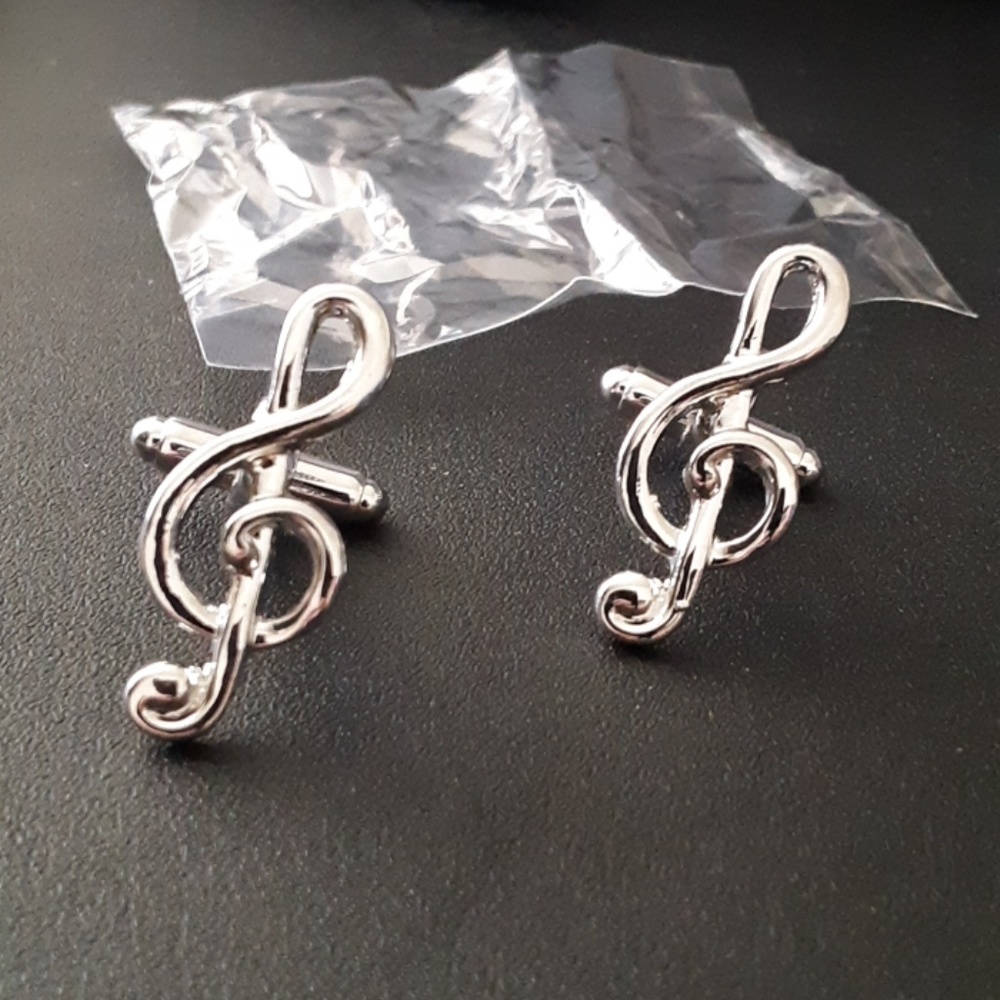 Music Note Cuff Links - Picture 5 of 7